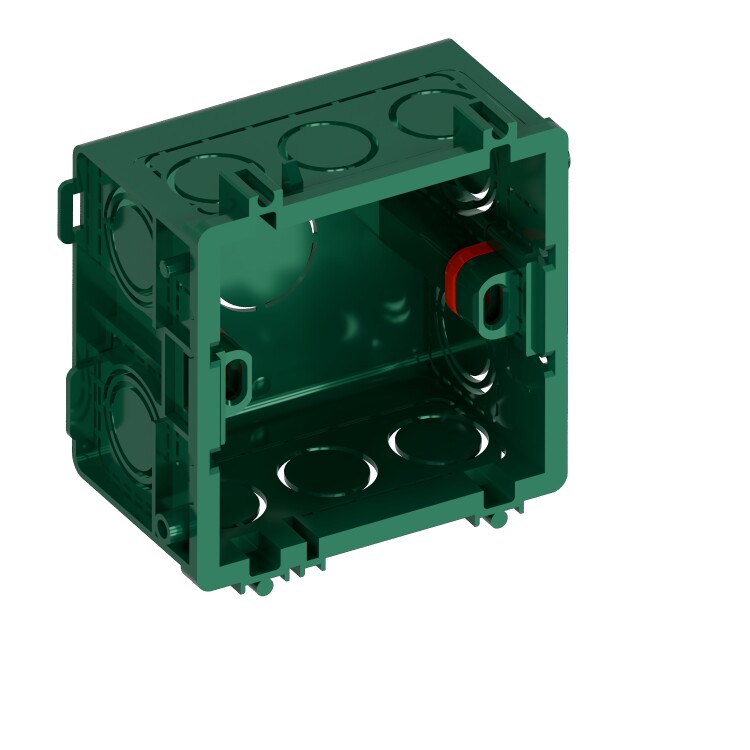 Systeme Electric Systeme Infinity Зеленый Коробка монтажная 87х87 для кладки или бетона (FSE350000) превью в интернет-магазине электрики Форум Электро в Москве
