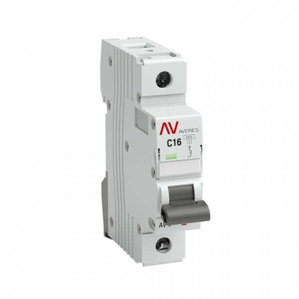 EKF Averes Выключатель автоматический AV-6 1P 16A (C) 6kA EKF Averes Выключатель автоматический AV-6 1P 16A (C) 6kA