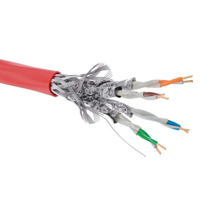 DKC Кабель CAT 5е, S/FTP, нг(А)-FRHF, бухта 305м, красный (RN5ESFA04RD) превью в интернет-магазине электрики Форум Электро в Москве