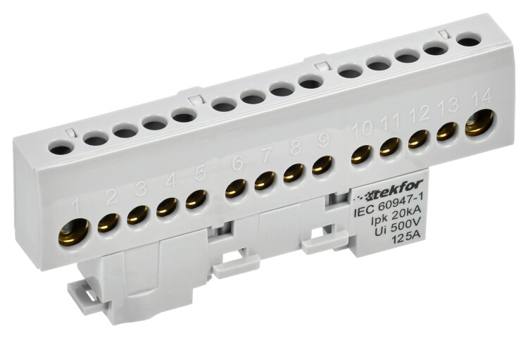 TEKFOR Шина L "фаза" изол. на унив. держ. 8х12-12-Ср IEK (TF-NN20-12-KL-K03) превью в интернет-магазине электрики Форум Электро в Москве