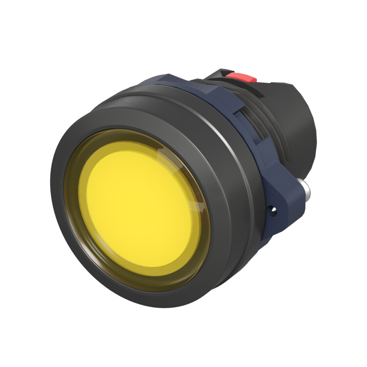 DKC Головка кнопки плоская прозрачная без фиксации, желтая (M22P-FMLYP) превью в интернет-магазине электрики Форум Электро в Москве