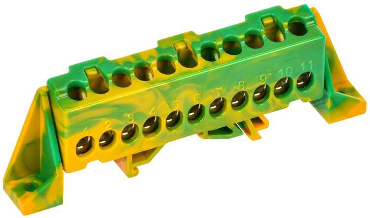 TEKFOR Шина PE "земля" в комб. изол. "Стойка" 6х9-11-ЖЗ IEK (TF-NN10-11-DP-K52) превью в интернет-магазине электрики Форум Электро в Москве