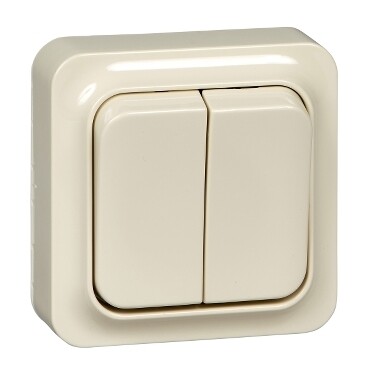 Фотография ВЫКЛЮЧАТЕЛЬ 2 КЛАВИШИ, БЕЖЕВ. (LEX1834316P) в интернет-магазине Форум Электро в Москве Картинка ВЫКЛЮЧАТЕЛЬ 2 КЛАВИШИ, БЕЖЕВ. (LEX1834316P) в интернет-магазине Форум Электро в Москве