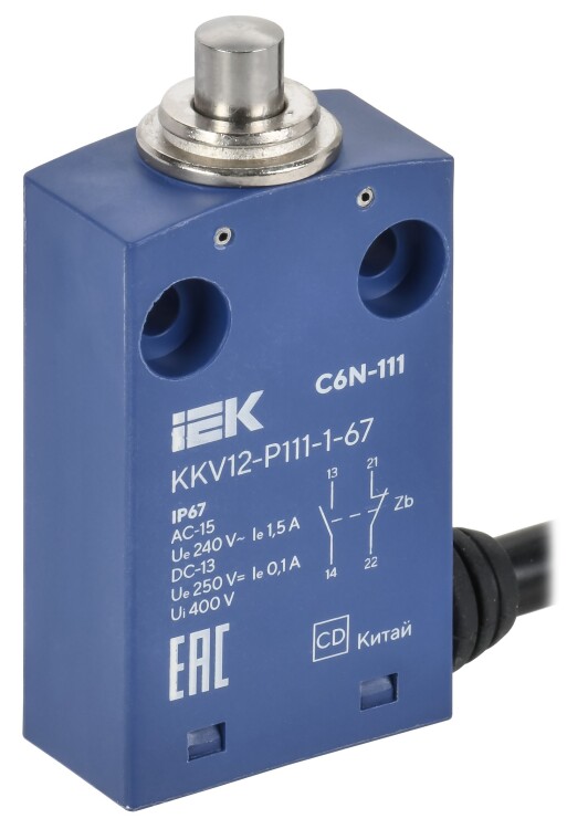 IEK Выкл. конц. C6N-111 толкатель IP67 (KKV12-P111-1-67) превью в интернет-магазине электрики Форум Электро в Москве