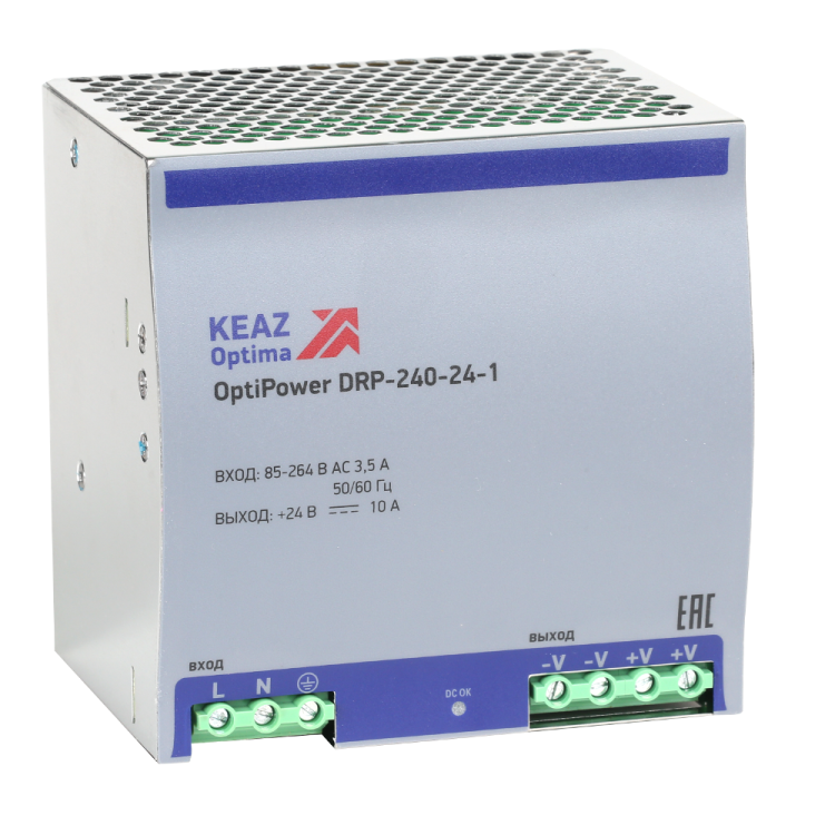 КЭАЗ Блок питания OptiPower DRP-240-24-1. (284549) превью в интернет-магазине электрики Форум Электро в Москве