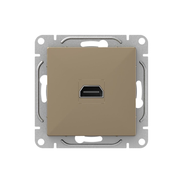 Картинка EKF Механизм розетки HDMI, шампань Эпика (UP1-SOC-HDMI) в интернет-магазине Форум Электро в Москве