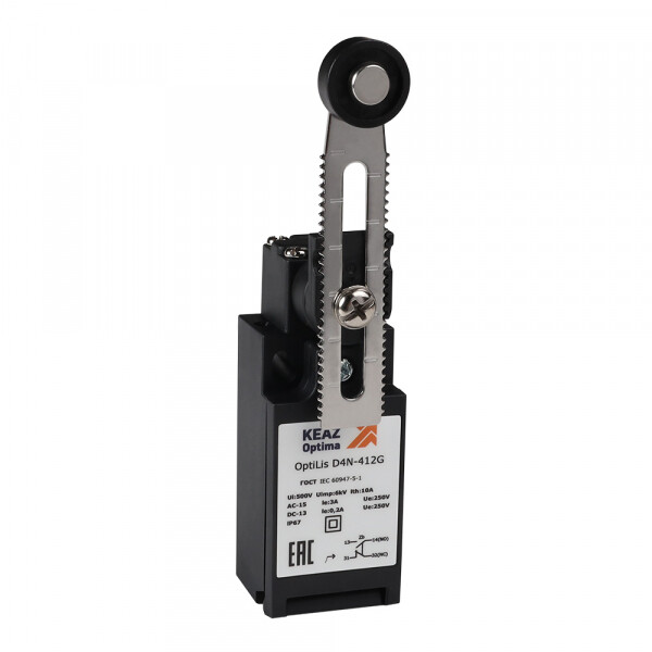 КЭАЗ Выключатель концевой OptiLiS D4N-412M рычаг регулируемый с роликом металлическим EN 50047 XCKN2146P20 (365308) превью в интернет-магазине электрики Форум Электро в Москве