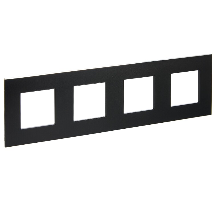 Картинка IEK SKANDY Металл Черный Рамка 4-ая SK-F34Bl (SK-M42-M-K02) в интернет-магазине Форум Электро в Москве