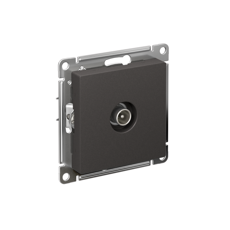 Картинка Systeme Electric AtlasDesign Базальт Розетка TV проходная 4DB, механизм (ATN001492) в интернет-магазине Форум Электро в Москве