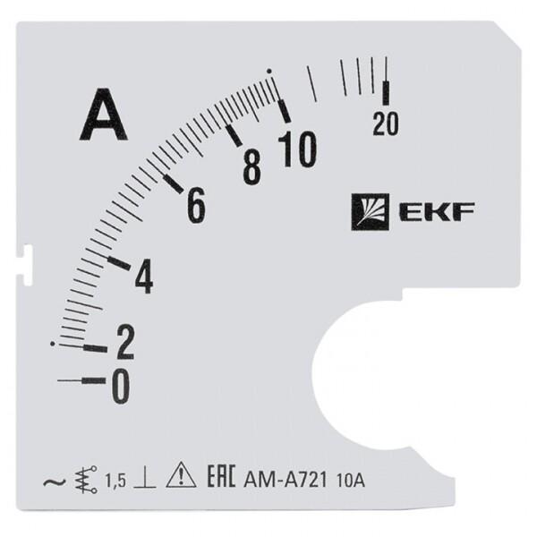 EKF Шкала сменная для A721 10/5А-1,5 PROxima (s-a721-10) превью в интернет-магазине электрики Форум Электро в Москве