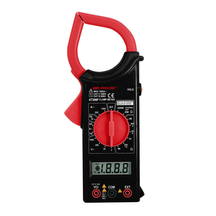 KT 266F "PROLINE" Токовые клещи цифровые (КВТ) (79133) превью в интернет-магазине электрики Форум Электро в Москве