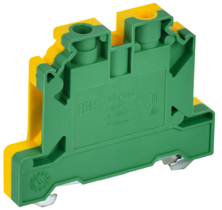 IEK Колодка клеммная CTS-PEN земля 6мм2 желто-зеленая (YCT11-00-K52-006) превью в интернет-магазине электрики Форум Электро в Москве IEK Колодка клеммная CTS-PEN земля 6мм2 желто-зеленая (YCT11-00-K52-006) превью в интернет-магазине электрики Форум Электро в Москве