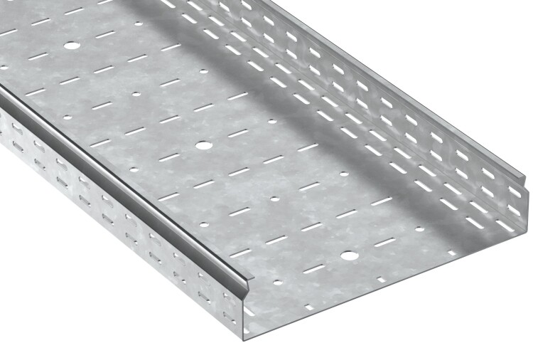 IEK ESCA 7 Лоток перфорированный 80х400х3000-2,0 HDZ (CLP10-080-400-200-3-M-HDZ) превью в интернет-магазине электрики Форум Электро в Москве