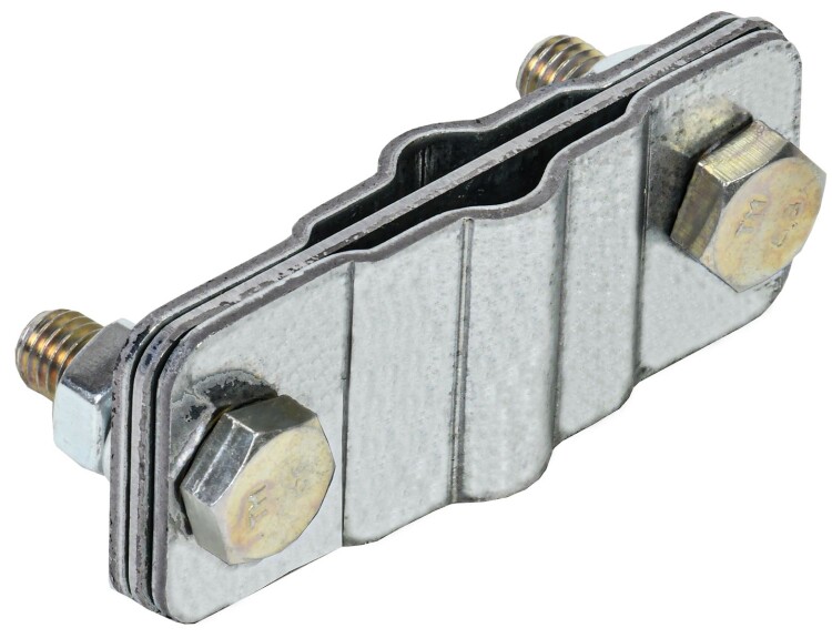 IEK Зажим соед. паралл. пол./прут.—пол./прут. оц. сталь (ZCC14-11-1-16-40) превью в интернет-магазине электрики Форум Электро в Москве