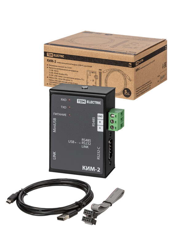 TDM Коммуникационный интернет-модуль КИМ-2 (USB-PC) для БУАВР (SQ0743-0114) превью в интернет-магазине электрики Форум Электро в Москве