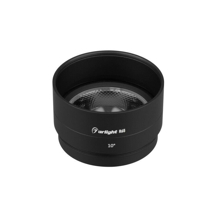 Arlight Насадка с фиксированным углом LGD-ARTIFACT-LENS-R65 (BK, 10 deg) (Металл) (057117) превью в интернет-магазине электрики Форум Электро в Москве