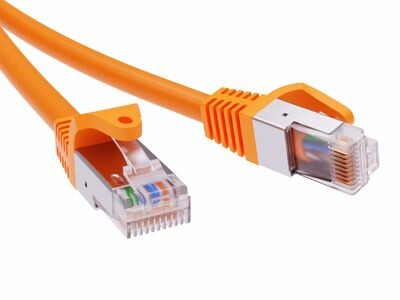 DKC Патч-корд экранированный CAT6A F/UTP 4х2, LSZH, оранжевый, 10.0м (RN6AFU4500OR) превью в интернет-магазине электрики Форум Электро в Москве