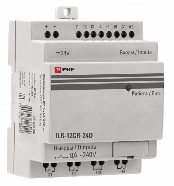 EKF Программируемое реле 12 в/в 24В PRO-Relay PROxima (ILR-12CR-24D) превью в интернет-магазине электрики Форум Электро в Москве