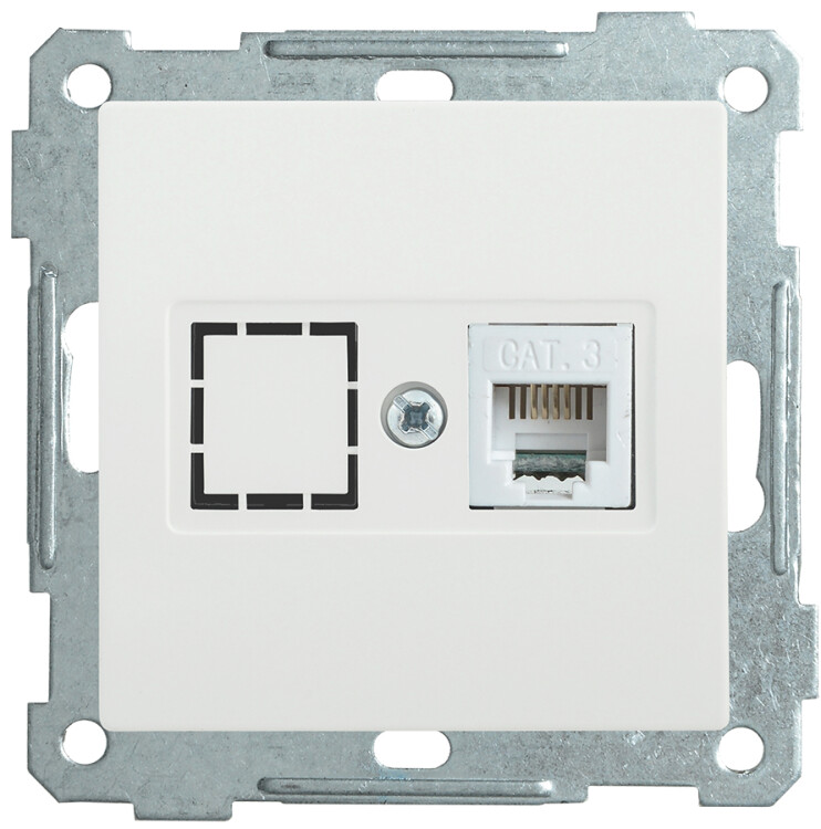 Картинка РK10-1-Б Розетка компьютерная RJ45 Cat5e BOLERO белый IEK (EKB15-01-K01) в интернет-магазине Форум Электро в Москве