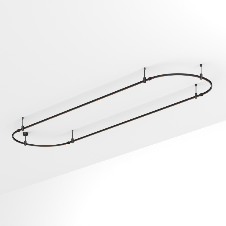 Arlight Основание ART-APRIORI-OVAL-ROD-200-4000x1000 (BK) (IP20 Металл, 3 года) (048511) превью в интернет-магазине электрики Форум Электро в Москве