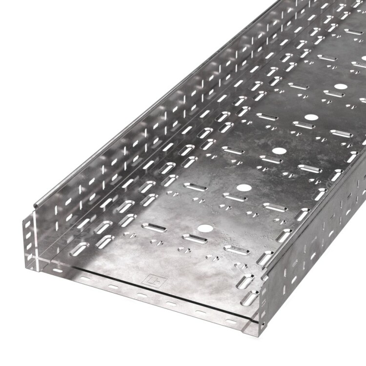 Промрукав Лоток перфорированный Стандарт 400х100х3000 (6 м/уп) (PR16.0016) превью в интернет-магазине электрики Форум Электро в Москве