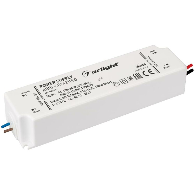 Arlight Блок питания ARPJ-LE1421050 (150W, 1050mA, PFC) (023512) превью в интернет-магазине электрики Форум Электро в Москве