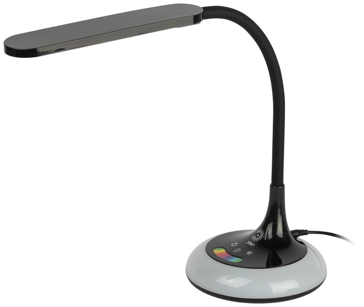 ЭРА Настольный светильник NLED-481-10W-BK светодиодный с RGB ночником черный (Б0048592) превью в интернет-магазине электрики Форум Электро в Москве