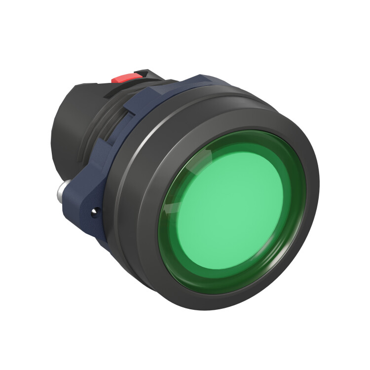 DKC Головка кнопки плоская прозрачная с фиксацией, зеленая (M22P-FLLGP) превью в интернет-магазине электрики Форум Электро в Москве