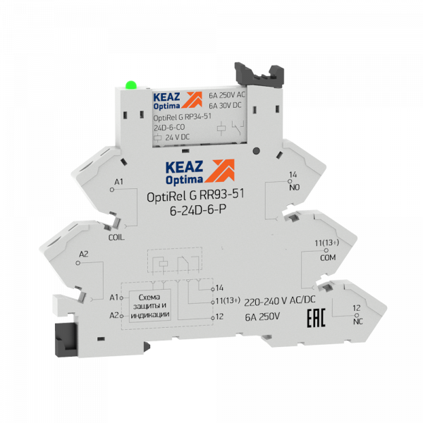 Релейный модуль OptiRel G RM38-61-12U-6-P-CO (280991) превью в интернет-магазине электрики Форум Электро в Москве