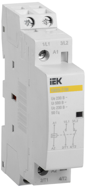 IEK KARAT Контактор модульный КМ20-11М AC IEK KARAT Контактор модульный КМ20-11М AC