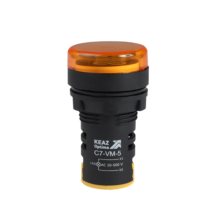 КЭАЗ Индикатор напряжения OptiSignal Compact D22 С7-VM-5 желтый 20-500 В AC AD22VM (362190) превью в интернет-магазине электрики Форум Электро в Москве КЭАЗ Индикатор напряжения OptiSignal Compact D22 С7-VM-5 желтый 20-500 В AC AD22VM (362190) превью в интернет-магазине электрики Форум Электро в Москве
