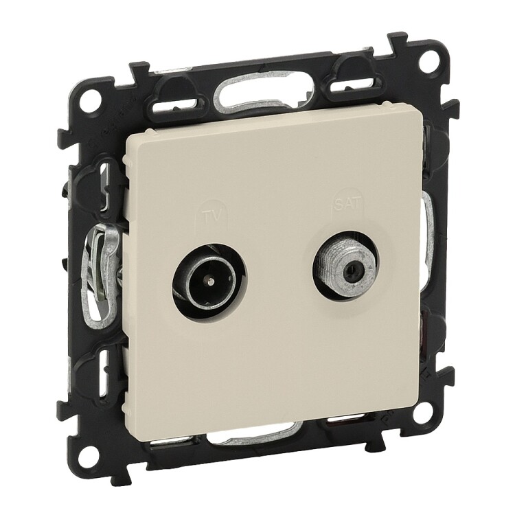 Картинка Legrand Valena LIFE DIY Сл.кость Розетка TV-SAT оконечная 10дБ, диап. 5-862МГц/950-2400 МГц (753562) в интернет-магазине Форум Электро в Москве