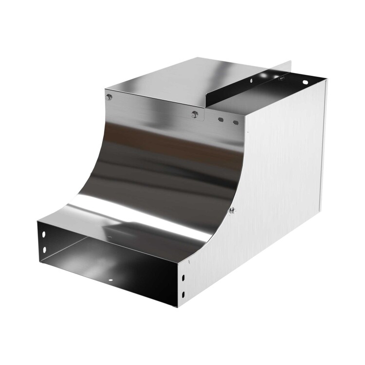 DKC Угол CSSD 90 вертикальный внутренний переходник правосторонний осн.200 H50, нержавеющая сталь AISI 304, в комплекте с крепежными элементами и соед (ISURL0520KC) превью в интернет-магазине электрики Форум Электро в Москве