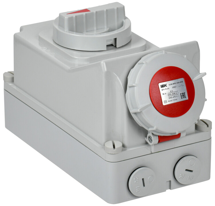 Розетка с мех. блок. ССИ-815 16А-6ч 380В 3P+PE+N IP67 IEK (PSR12-016-5-5-67) превью в интернет-магазине электрики Форум Электро в Москве Розетка с мех. блок. ССИ-815 16А-6ч 380В 3P+PE+N IP67 IEK (PSR12-016-5-5-67) превью в интернет-магазине электрики Форум Электро в Москве