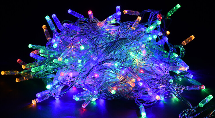 Гирлянда нить 20м 200RGB IP44 прозрачный 230В кон. 8 IEK (LGDU111-3-200-20-T-S-44) превью в интернет-магазине электрики Форум Электро в Москве