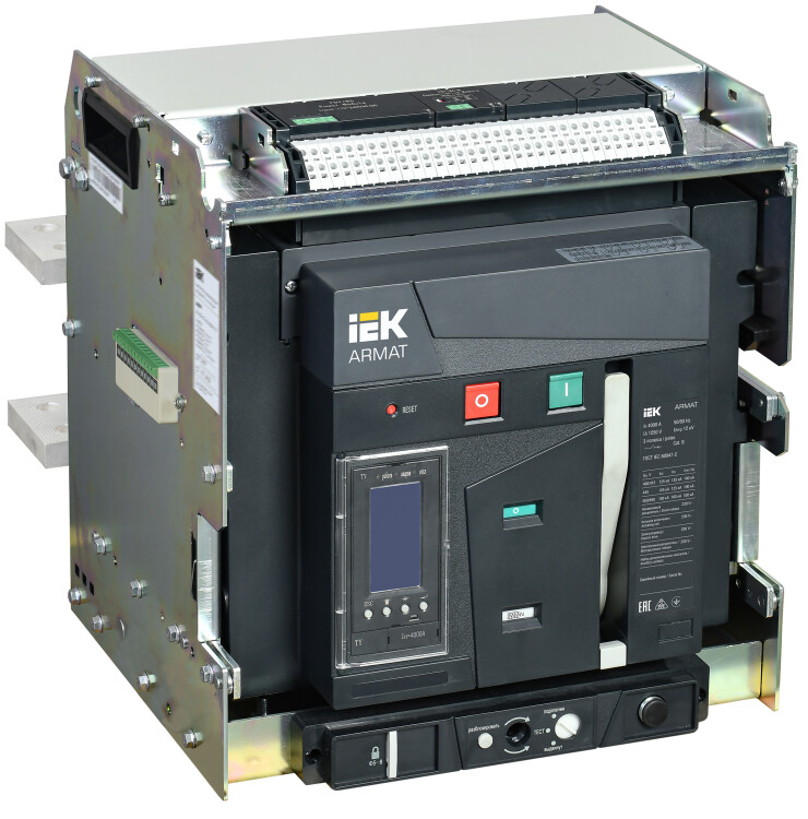 IEK ARMAT Автоматический выключатель воздушный выдвижного исполнения 3P F 125кА 4000А TY с акс. (AR-ACB-3VF-125-4000A-TYCF) превью в интернет-магазине электрики Форум Электро в Москве