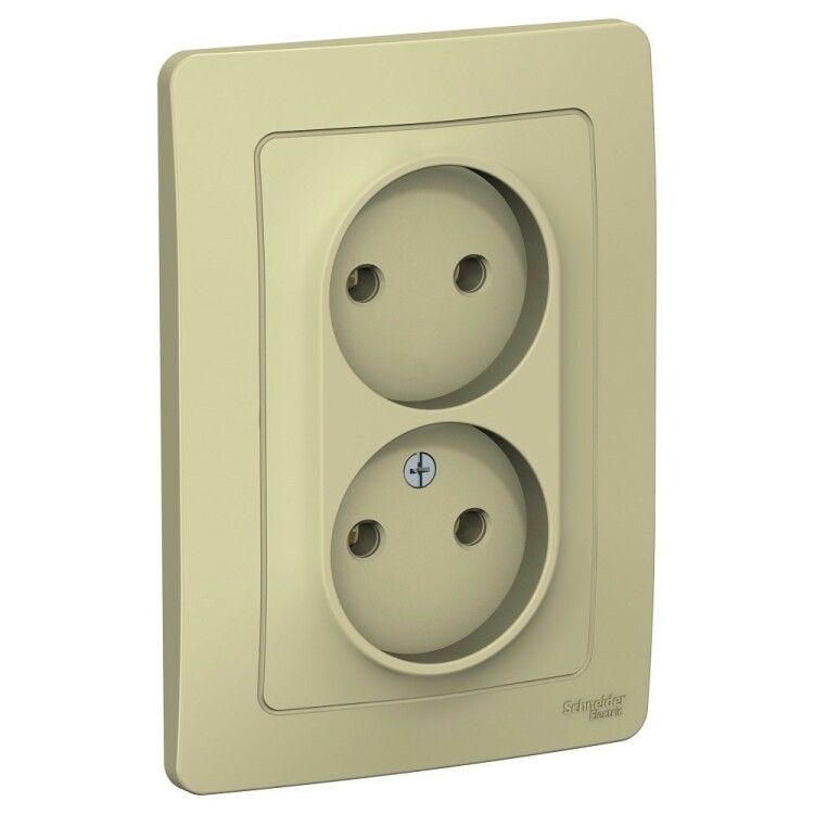 Картинка Systeme Electric Blanca внутр Беж Розетка 2-ая б/з без шторок,16А, 250В (BLNRS000027) в интернет-магазине Форум Электро в Москве