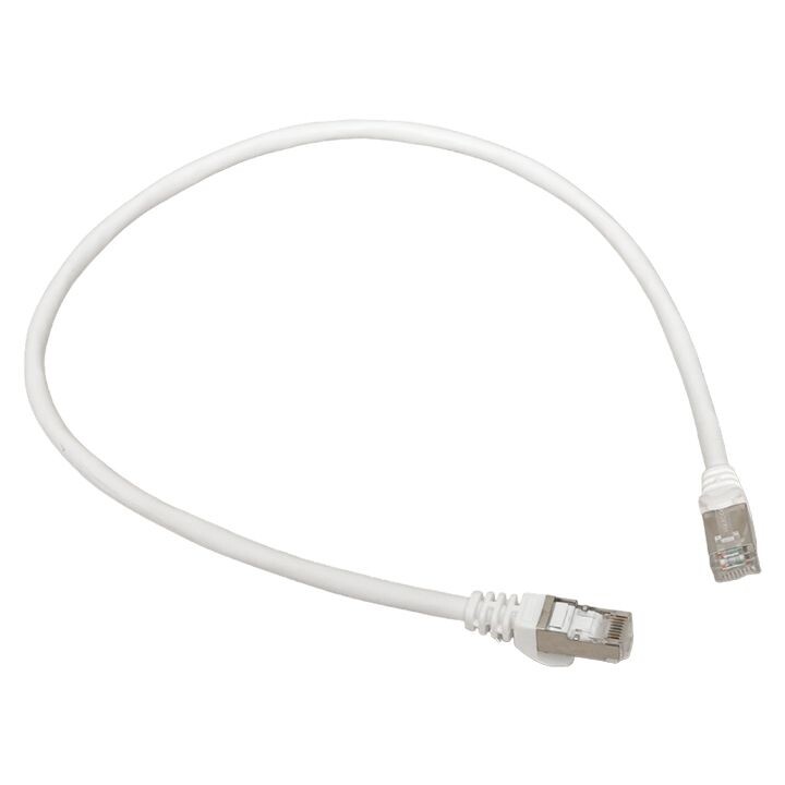 EKF Патч-корд TERACOM CS Cat.6A экранированный S/FTP оболочка LSZH белый (0,5м) (TRCS-6ASF-LSH-05M-WH) превью в интернет-магазине электрики Форум Электро в Москве