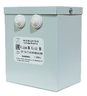 Электротехник ОСО В-0,25 УХЛ2 220/12, IP54, трансформатор (ET014050) превью в интернет-магазине электрики Форум Электро в Москве