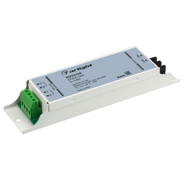 Arlight Усилитель CT315-1CH (12-24V, 180-360W) (IP20 Металл, 1 год) (016840) превью в интернет-магазине электрики Форум Электро в Москве
