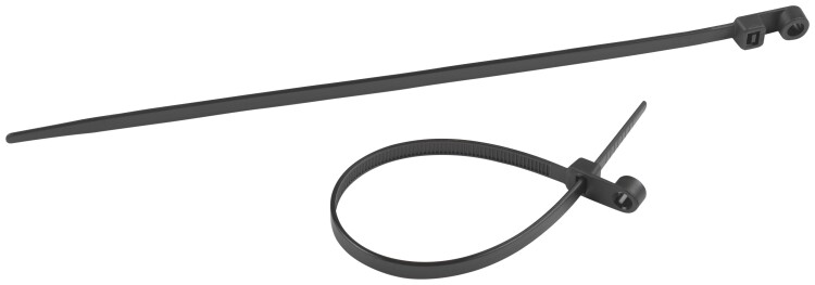 Кабельная стяжка ЭРА NO-224-589 (хомут) нейлоновая под винт 3.6 х 150 мм чёрная (100 шт/уп) (Б0066047) превью в интернет-магазине электрики Форум Электро в Москве