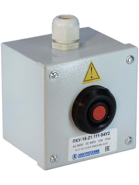 Электротехник ПКУ-15-21.111-54У2 (КЕ081/2(1з+1р) красная + PG-13,5), пост управления (ЭТ) (ET008509) превью в интернет-магазине электрики Форум Электро в Москве