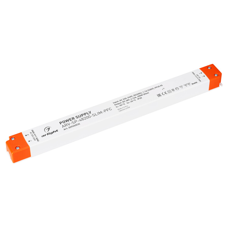 Arlight Блок питания ARV-SP-48200-SLIM-PFC (48V, 4.16A, 200W) (IP20 Пластик, 5 лет) (029265(3)) превью в интернет-магазине электрики Форум Электро в Москве
