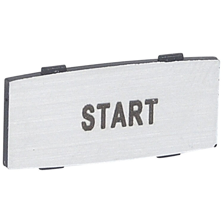 Legrand Osmoz вставк. узкая алюм. "START" надпись