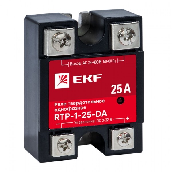 EKF Реле твердотельное однофазное RTP-25-DA PROxima (rtp-1-25-da) превью в интернет-магазине электрики Форум Электро в Москве