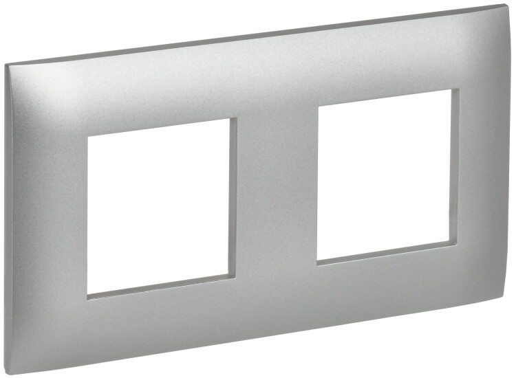 Картинка IEK SKANDY Серебряный Рамка 2-ая SK-F02S (SK-M22-K23) в интернет-магазине Форум Электро в Москве