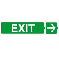 Legrand Информационная табличка для автономных эвакуационных светильников EXIT и стрелка направо 230х45 мм (060958) превью в интернет-магазине электрики Форум Электро в Москве
