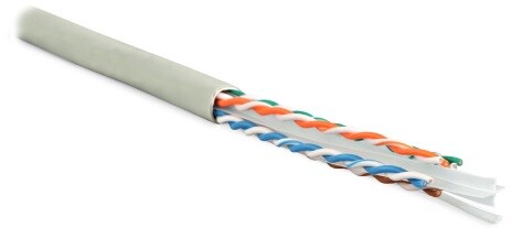 Hyperline UUTP4-C6-S23-IN-LSZH-GY-305 (305 м) Кабель витая пара U/UTP, категория 6, 4 пары (23 AWG), одножильный (solid), с разделителем, LSZH, нг(С)-HF, –20°C – +75°C, серый - гарантия: 15 лет компонентная, 25 лет системная (UUTP4-C6-S23-IN-LSZH-GY-305) превью в интернет-магазине электрики Форум Электро в Москве Hyperline UUTP4-C6-S23-IN-LSZH-GY-305 (305 м) Кабель витая пара U/UTP, категория 6, 4 пары (23 AWG), одножильный (solid), с разделителем, LSZH, нг(С)-HF, –20°C – +75°C, серый - гарантия: 15 лет компонентная, 25 лет системная (UUTP4-C6-S23-IN-LSZH-GY-305) превью в интернет-магазине электрики Форум Электро в Москве